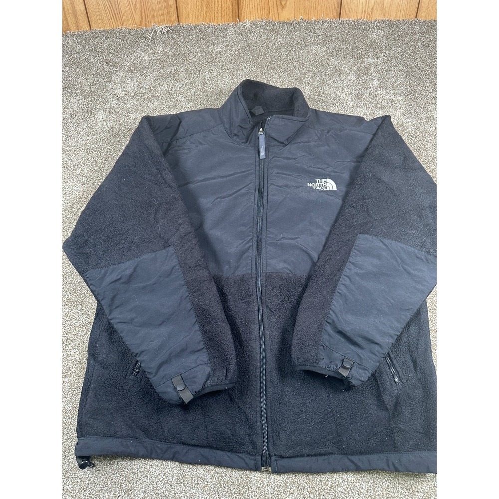 The North Face Jacket Boys Extra Large XL Black Denali Mock Neck Fleece Outdoors